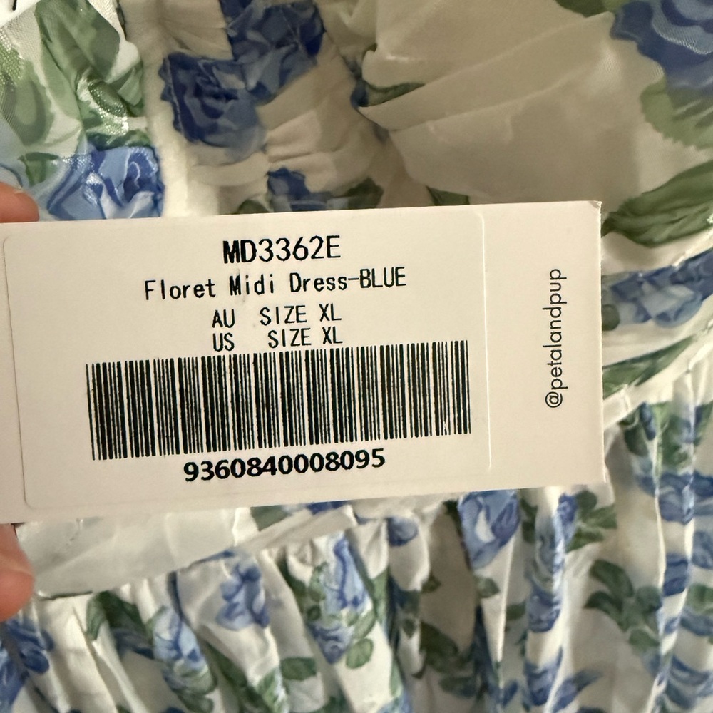 Petal & Pup Blue Floral Maxi Dress - Picture 4 of 6
